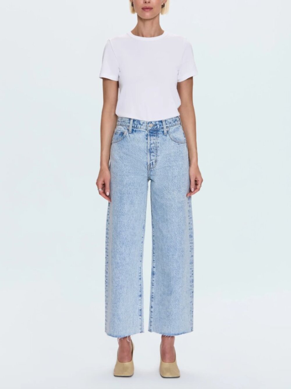 Pistola - Tate High Rise Bowed Wide Leg Jean - Modena (Size 27)